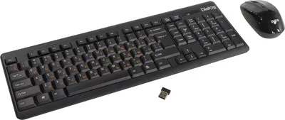 Dialog Клавиатура + мышка  KMROP-4010U Pointer RF 2.4G USB {Беспроводной набор , радиоклавиатура + опт. радиомышь 4D}