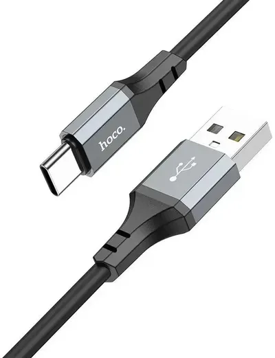 HOCO Кабель USB2.0 Hoco Type-C/Type-C, 3А, 60Вт, силиконовая оплетка, X86, 1м, черный, коробка