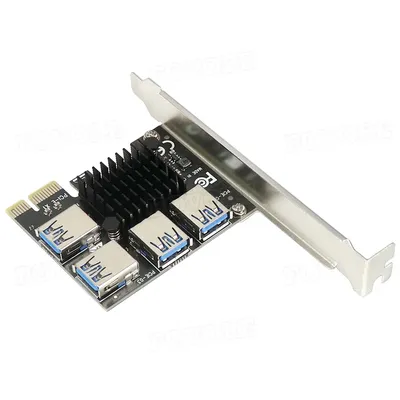 Райзер-карта PCI-E-4USB