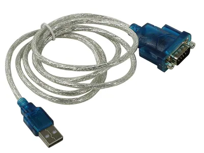 Кабель-адаптер ORIENT USS-112, USB-A -> RS-232 DB9M, 1,2 м