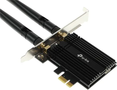 Адаптер Tp-Link ARCHER TX50E 11AX 3000Mbps dual-band PCI-E adapter, 2402Mbps at 5G and 574Mbps at 2.4G, support Bluetooth 5.0, WPA2 encryption, two external Antennas.