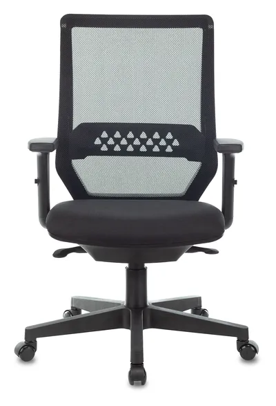 Кресло Бюрократ MC-611N/B/418B, сетка/ткань, черный