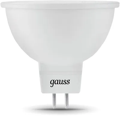 Лампа светодиодная Gauss Black 7Вт цок.:GU5.3 рефлек. 220B 4100K св.свеч.бел.нейт. MR16  (упак.:10шт)  (101505207)