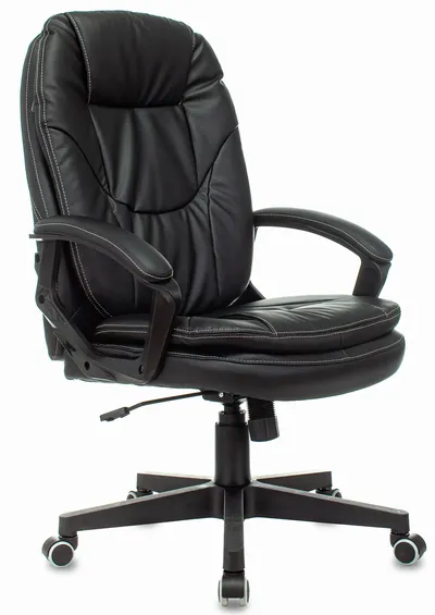 Кресло для руководителей БЮРОКРАТ CH-868N Чёрный, эко.кожа, CH-868N/BLACK