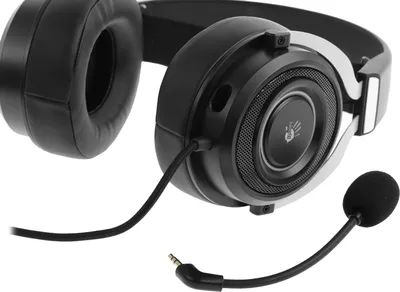 Наушники с микрофоном A4Tech Bloody G535 черный/серебристый 2м мониторные USB оголовье (G535 (BLACK+SILVER) USB)