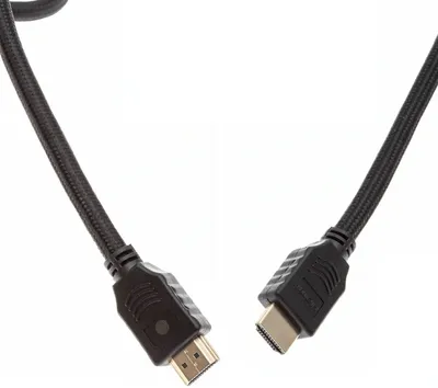 Кабель аудио-видео Cactus CS-HDMI.2-2 HDMI (m)/HDMI (m) 2м.  Позолоченные контакты черный
