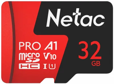 Netac Память micro Secure Digital Card  32Gb class10 Netac Extreme Pro / c адаптером SD A1,V10,UHS-I Class1(U1) [NT02P500PRO-032G-R]