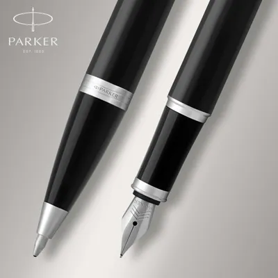 Набор ручек Parker IM Core FK221 (2093215) Black CT сталь нержавеющая подар.кор. ручка перьевая, ручка шариковая