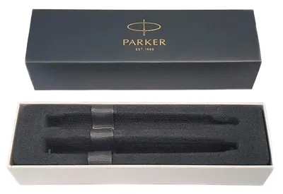 Набор ручек Parker IM Core FK221 (2093216) Black GT M сталь нержавеющая подар.кор. ручка перьевая, ручка шариковая