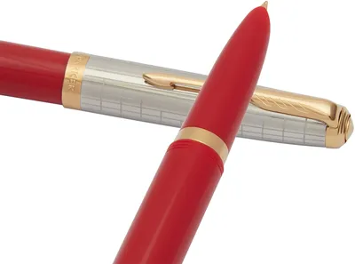 Ручка перьевая Parker CW2169071, 51 Premium, F, сталь, Red Rage GT, подарочная коробка