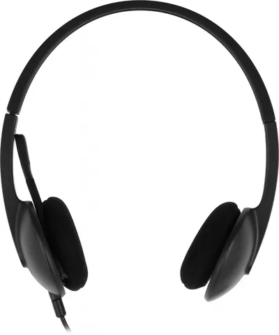 Logitech Гарнитура H340 Headset, накладные, микрофон поворотный двунаправленный, USB, 1.8 м, чёрный.