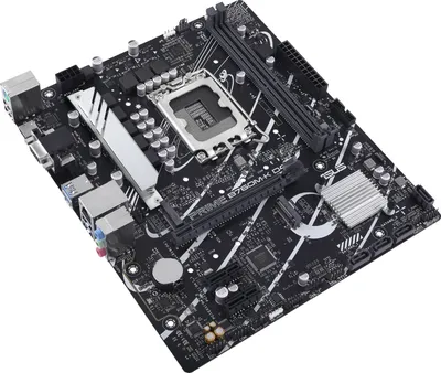 Материнская плата Asus - PRIME B760M-K D4, mATX, Intel B760, 1xLGA 1700, 2xDDR4 до 64ГБ, 1x2.5GbE, audio, M.2, VGA, HDMI, 1xPS/2, 4xSATA, 2xUSB2.0, 4xUSB3.2, PRIME B760M-K D4