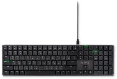 Клавиатура Оклик K953X механическая черный/серый USB Multimedia LED (1901086) кабель 1.5м