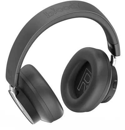 Беспроводные/проводные наушники A4Tech Bloody MH390 черный, накладные, Bluetooth + проводной
