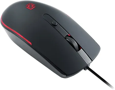 Мышь Oklick 100M черный оптическая 1600dpi USB для ноутбука 4but (1909417)