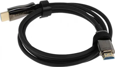 Шнур HDMI "шт" - HDMI "шт" 8K/60Гц, 4K/144Гц HDMI 2.1 AOC (Active Optical Cable) металл "позолоченный" 1.5м