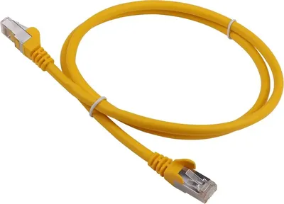 Патч-корд Lanmaster LAN-PC45/S6A-5.0-YL, RJ45-RJ45, FTP, кат.6A, 5м, желтый, LSZH