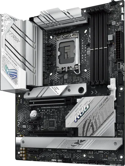 Материнская плата Asus - ROG STRIX B760-A GAMING WIFI, ATX, Intel B760, 1xLGA 1700, 4xDDR5 до 128ГБ, 1x2.5GbE, audio, M.2, Wi-Fi, Bluetooth, HDMI, DP, 4xSATA, 4xUSB2.0, 3xUSB3.2, 2xUSB3.2 Type C, ROG STRIX B760-A GAMING WIFI