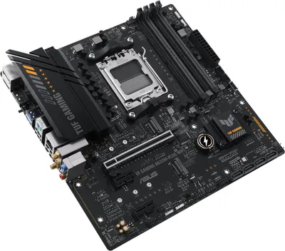 Материнская плата ASUS TUF GAMING A620M-PLUS WIFI, AM5, A620, 4*DDR5, 4*SATA, 2*M.2, 2*USB 3.2, 4*USB 2.0, 2*PCIx16, 2*PCIx1, 2*DP+HDMI, mATX, 90MB1F00-M0EAY0