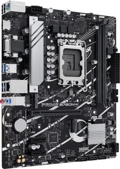 Материнская плата ASUS PRIME B760M-K, LGA1700, B760, 2×DDR5, mATX