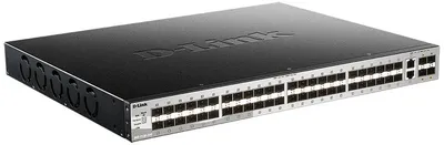 Коммутатор D-Link DGS-3130-54S/B1A, управляемый L3, 48×SFP, 2×10GbE RJ45, 4×10GbE SFP+