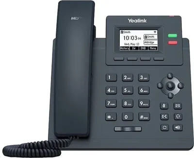 IP-телефон Yealink SIP-T31W, 2 аккаунта, Wi-Fi, PoE
