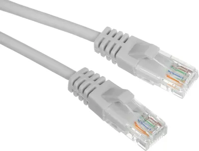 Патч-корд Suprlan 10-0142 UTP RJ-45 вил.-вилка RJ-45 кат.5E 1м  серый LSZH 24AWG