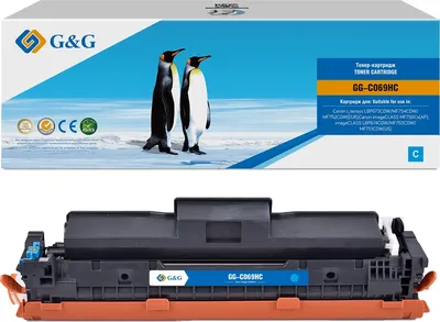 Картридж лазерный G&G GG-C069HC 069H Cyan голубой (5500стр.) для Canon I_sensys LBP673CDW/MF754CDW/MF752CDW(EUR),Canon imageCLASS MF756Cx(AP),imageCLASS LBP674CDW/MF753CDW/MF751CDW(CA)
