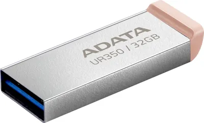 USB накопитель ADATA - UR350, USB Type A (USB 3.2 Gen 1), 32 ГБ, цвет серебристый, UR350-32G-RSR/BG