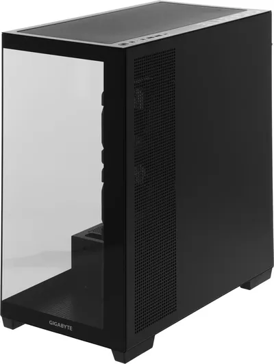 Корпус для ПК Gigabyte - C500 PANORAMIC STEALTH, 1х2.5", 1х3.5", Midi Tower, без БП, цвет чёрный, GB-C500P ST