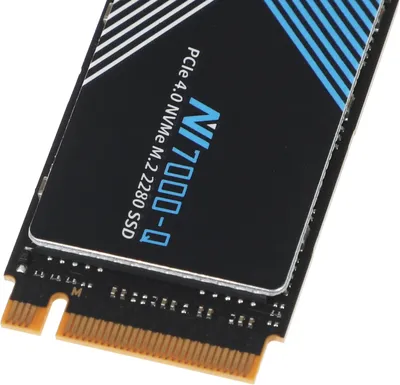 Твердотельный накопитель Netac NV7000Q 1Tb [NT01NV7000Q-1T0-E4X] M.2 2280, PCI-E 4.0 x4, 3D NAND, 7100/6200MBs, NVMe 1.4, 640TBW, с радиатором