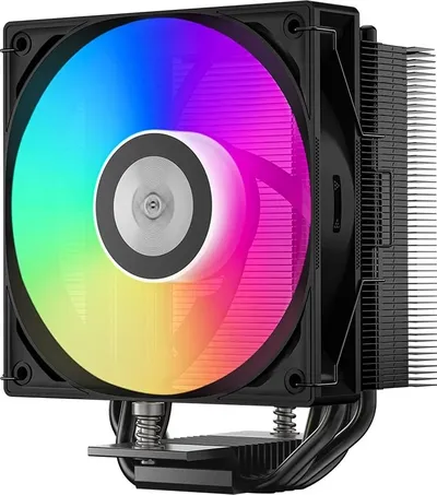 Кулер PCCOOLER RT400-BKAWXX-GL, башенный, 120мм, 235W, ARGB