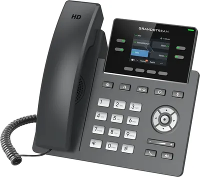 IP-телефон Grandstream GRP2612G, 4 SIP-аккаунта, 2×GbE PoE, ЖК 2.4"