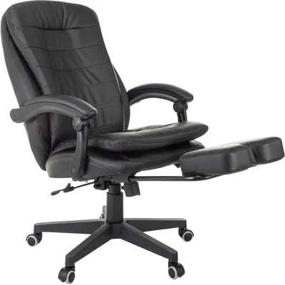 T-9950MSG-F/BLACK-PU Кресло руководителя Бюрократ T-9950MSG-F черный экокожа  крестов.  пластик  подст.для ног