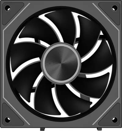 Вентилятор PCCOOLER F3 X120R BK Reverse, 120мм, 4-pin, 1800об/мин, 15 - 28.4 дБ, ARGB, черный, Ret [f3x12r-bkac-gl]