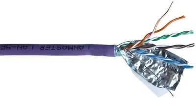 Кабель LANMASTER LAN-6AFTP-HFLT-VI, кат.6A, FTP, 305м, LSZH, фиолетовый