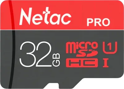 Карта памяти NETAC NT02P500ULT-032G-S, microSDHC 32 ГБ, Class 10, UHS-I