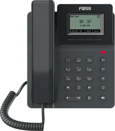 IP-телефон Fanvil V50P, 2 SIP-аккаунта, PoE, черный
