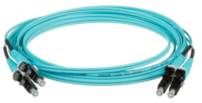 Кабель Патч-корд Panduit FX2ELLNLNSNM003 2x50/125 OM3 LC дуплекс-LC дуплекс 3м LSZH аквамарин