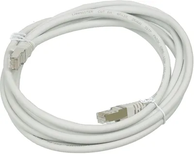 Патч-корд LANMASTER - LAN-PC45, FTP, кат. 6a, 2 x RJ-45, RJ-45 - RJ-45, LSZH, серый, 3 м, LAN-PC45/S6A-3.0-GY