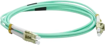 LAN-2LC-2LC/OM3-1.0 Коммутационный шнур оптический Lanmaster Duplex LC/LC (UPC/UPC) OM3 50/125 LSZH D 3мм 1м цвет: голубой