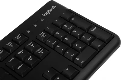 Клавиатура Logitech K120 for Business |920-002522| черная, офисная, 104 клавиши, защита от воды, USB 1,5м, brown box, (021419)