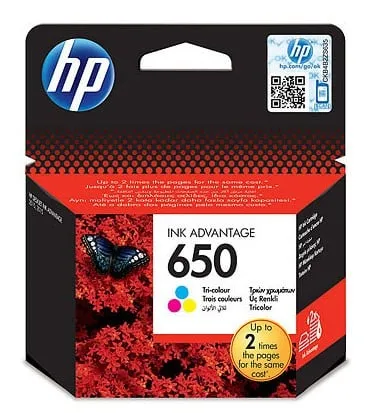Картридж струйный HP 650 CZ102AE/AK многоцветный печ.гол.в компл. (200стр.) для HP DJ IA 2515/2516
