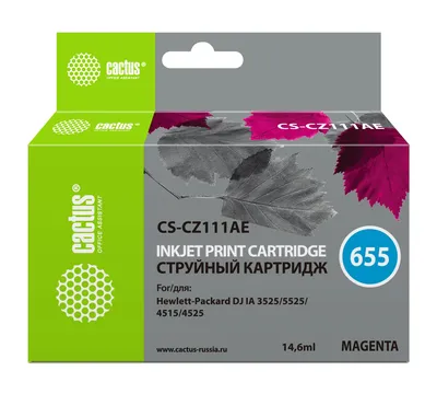 Картридж струйный Cactus CS-CZ111AE, пурпурный, 14.6 мл, для HP DJ