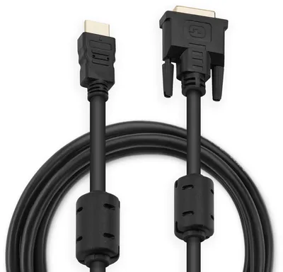 Кабель Buro HDMI-19M-DVI-D-5M, HDMI (M) — DVI-D (M), 5 м