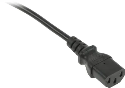 REM Шнур питания с заземлением IEC 60320 C13/EU-Schuko, 10А/250В (3x1,0), длина 1,8 м. (R-10-Cord-C13-S-1.8)