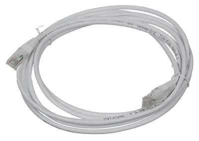 Патч-корд LANMASTER - TWT, FTP, кат. 5e, 2 x RJ-45, RJ-45 - RJ-45, ПВХ, серый, 3 м, с заливными колпачками, TWT-45-45-3.0/S-GY
