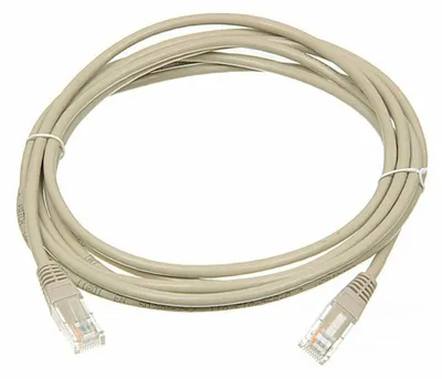 Патч-корд LANMASTER - TWT, UTP, кат. 6, 2 x RJ-45, RJ-45 - RJ-45, ПВХ, серый, 3 м, с заливными колпачками, TWT-45-45-3.0/6-GY