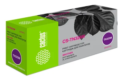 Картридж лазерный CACTUS CS-TN325M, пурпурный, 3500 стр., для Brother