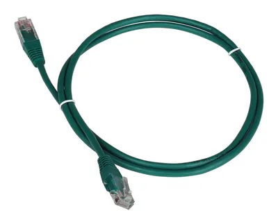 Патч-корд LANMASTER - TWT, UTP, кат. 5e, 2 x RJ-45, RJ-45 - RJ-45, ПВХ, 10 м, с заливными колпачками, TWT-45-45-10-GN